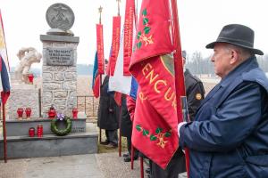 Spominska slovesnost ob 72. letnici streljanja 40-tih talcev pri spomeniku v Šenčurju 8